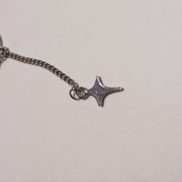 Butterfly Choker Pendant Drop Star Cross Round Chain Silvertone Boho 14"+ 2" ext - Picture 11 of 17